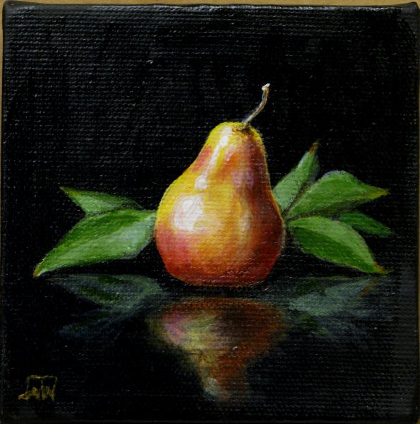 Фруктовый натюрморт акварелью