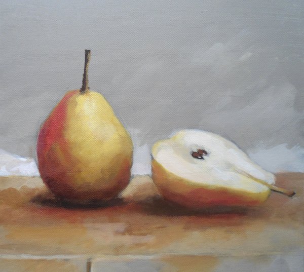 Рисунок фруктов красками