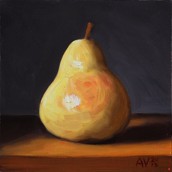 Живописный Этюд груши Академическая живопись
