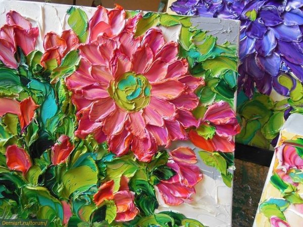 Цветы Импасто