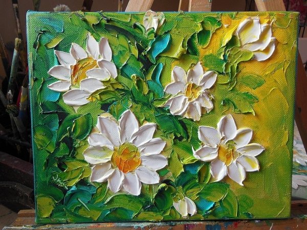 Jan Ironside картины мастихином