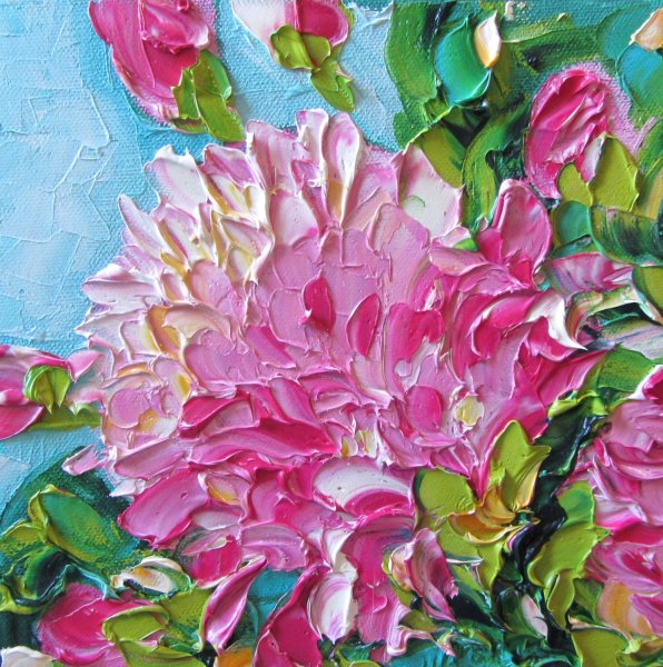 Пионы Импасто