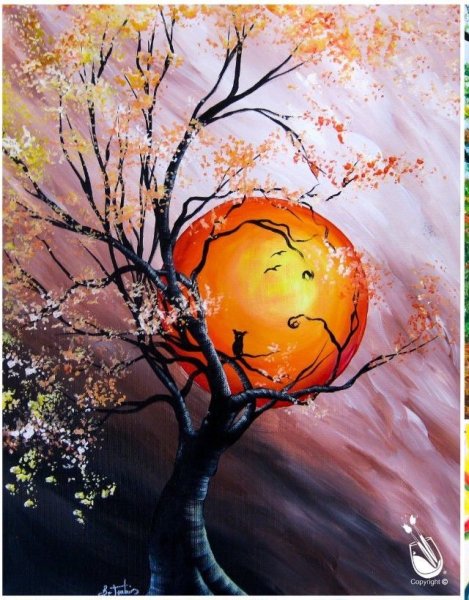 Картины гуашью для интерьера