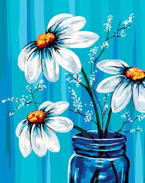 Цветы гуашью