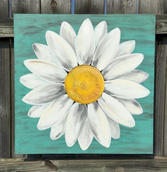 Ромашки акрилом