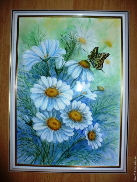 Ромашки гуашью