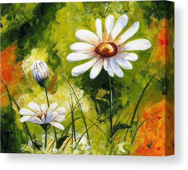 Ромашки в абстрактной живописи