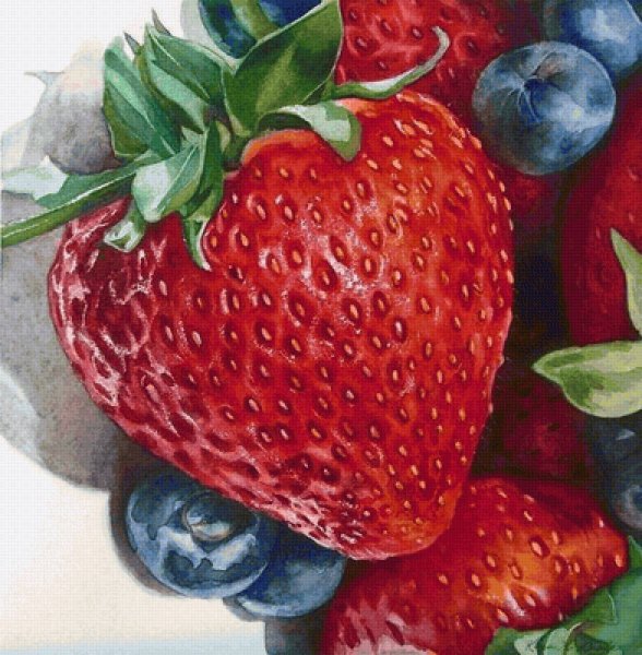 Акварельная клубника