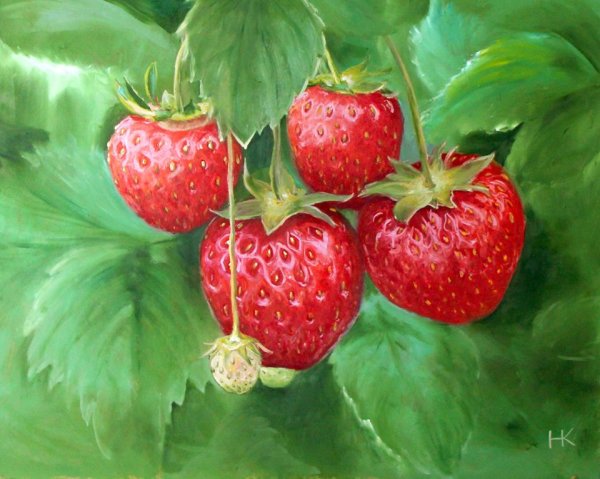 Земляника в живописи