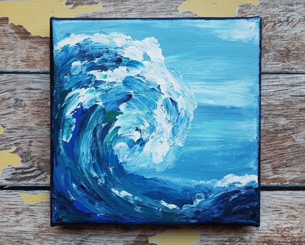 Картина в синих тонах