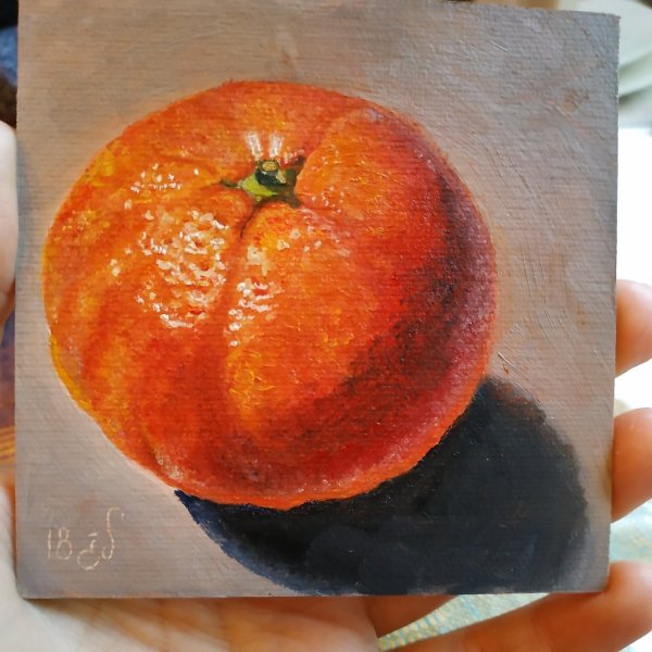 Мандарины акрилом