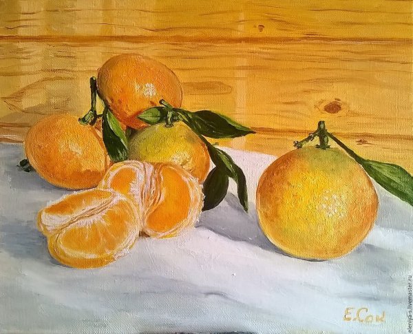 Апельсин живопись