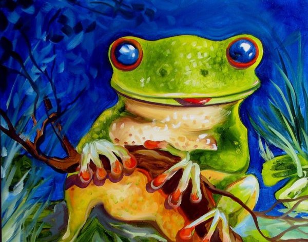 Лягушка абстракция