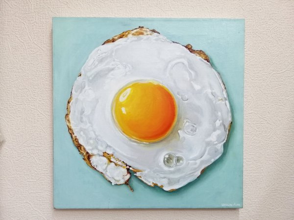 Яичницы картина маслом абстракция
