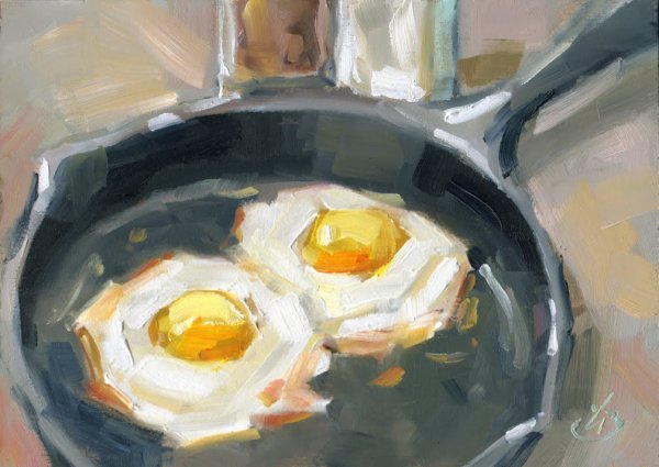 Яичница в живописи