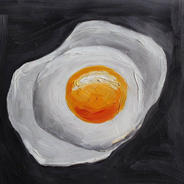 Яичница акварелью