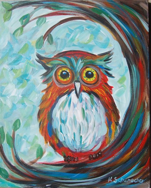 Сова акрилом для детей