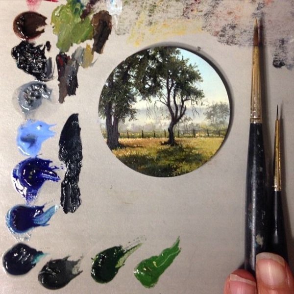 Миниатюры акрилом