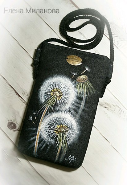 Сумки с росписью по коже