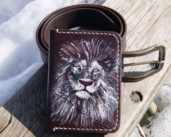 Роспись кожаных изделий