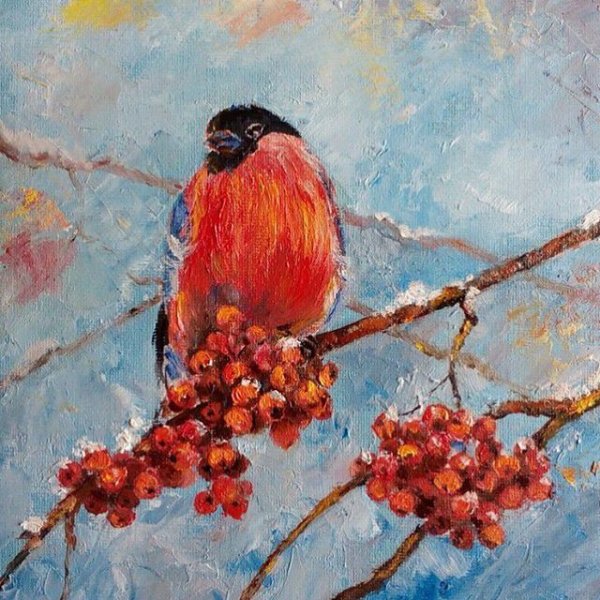 Алла Примо живопись рябина