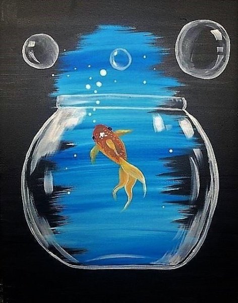 Правополушарное рисование рыба