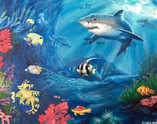 3д картина для аквариума