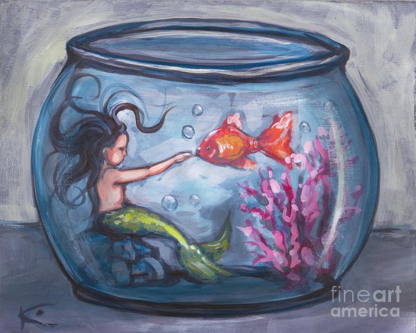 Красивые рыбки в аквариуме рисование