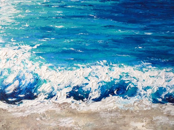 Картина акрилом море