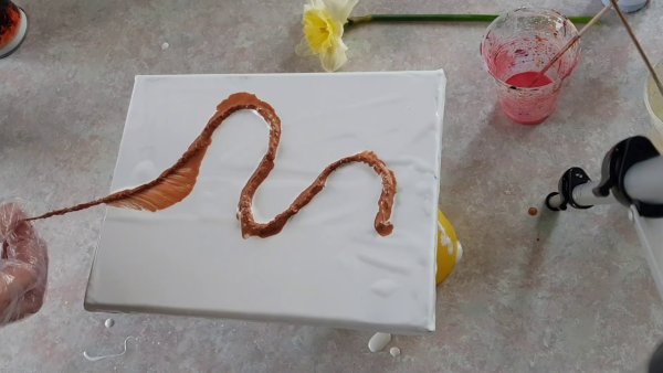 Акриловая заливка море