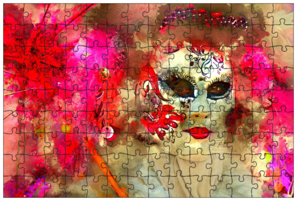 Венецианская маска маслом