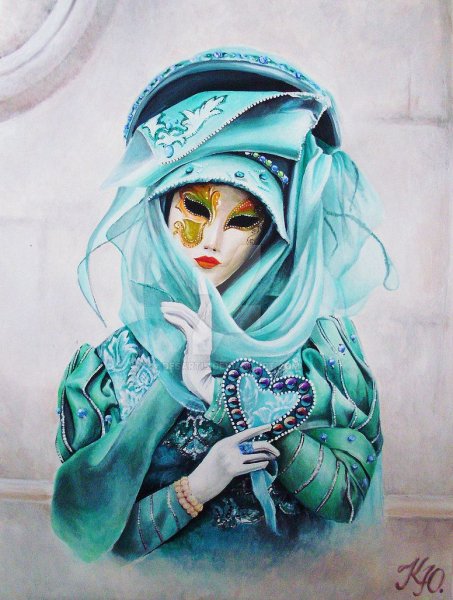 Аниме венецианская маска