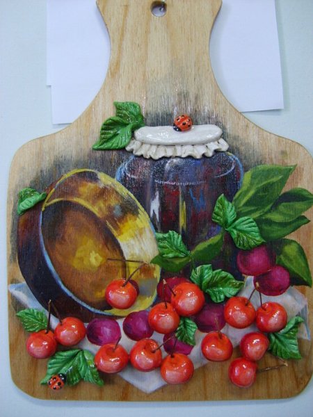 Декупаж разделочной доски