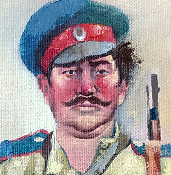 Казак картина портрет