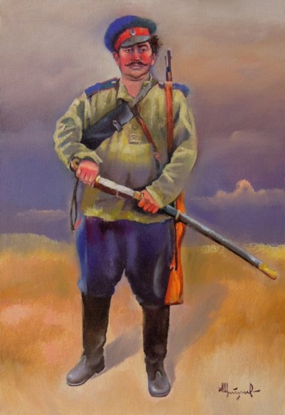 Казаки в живописи Александра Щебуняева