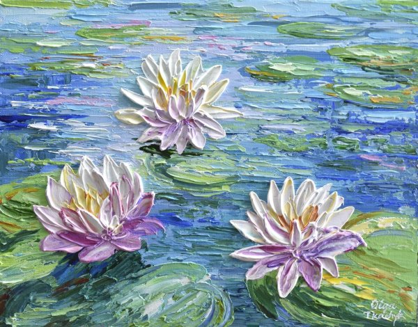 Лотос живопись акрил