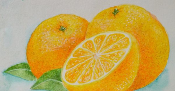 Рисуем апельсин