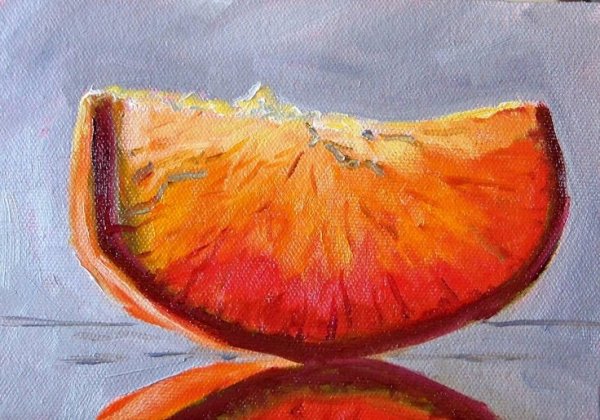 Апельсин акрилом