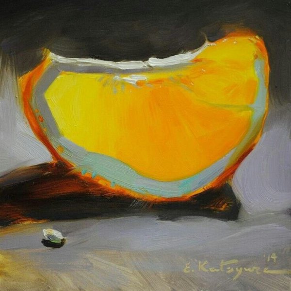 Елена Кацура живопись мастихином