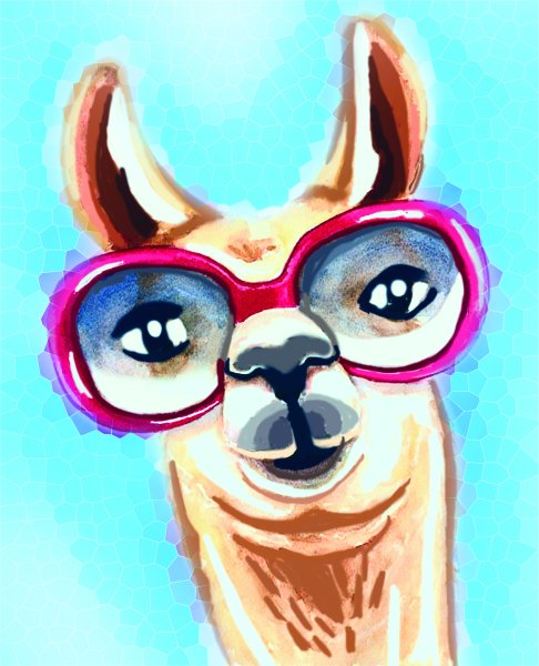 Картины на холсте с ламой