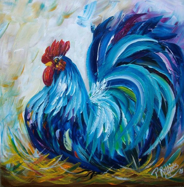 Петух картина