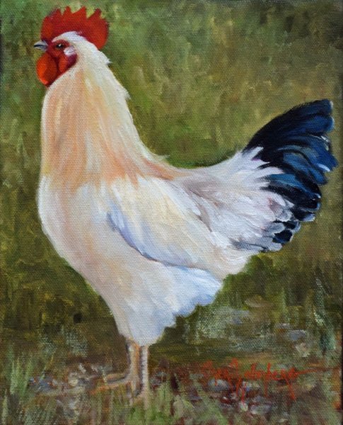 Курица живопись