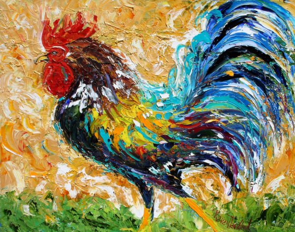 Artist Karen Tarlton петухи