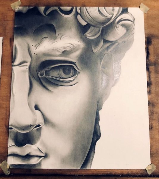Татуировка портрет Давид Микеланджело