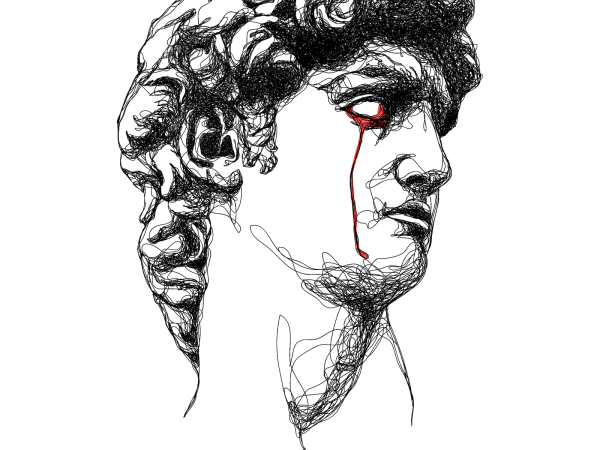 Давид Микеланджело глаза