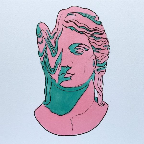 Картина стрит арт Дэвид Уолкер