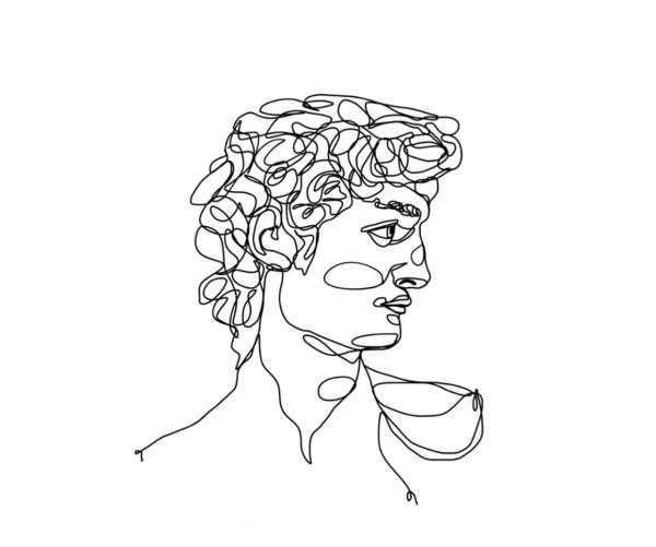 Давид Микеланджело голова