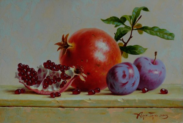 Дождь акриловыми красками