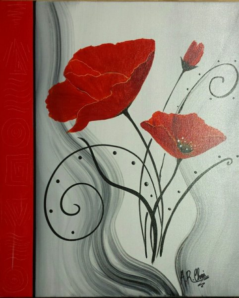 Цветы акрилом легкие