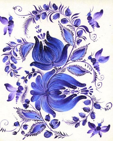 Гжель Наброски